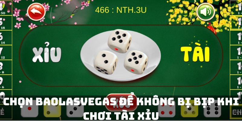 Chọn BaoLasVegas để không bị bịp khi chơi tài xỉu